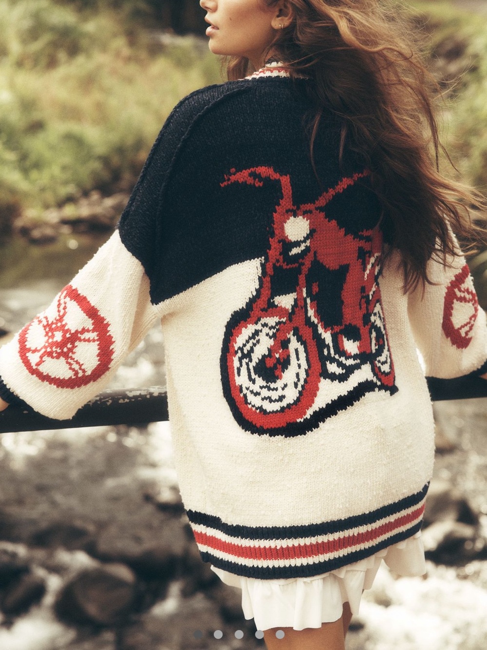 Anthropologie Motorcycle Sweater Cotton Blend Cardigan Pilcro NEW Novelty - Picture 2 of 14